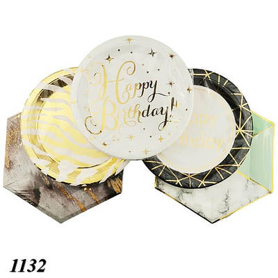 Тарілка паперова Люкс d 230мм 10 шт.