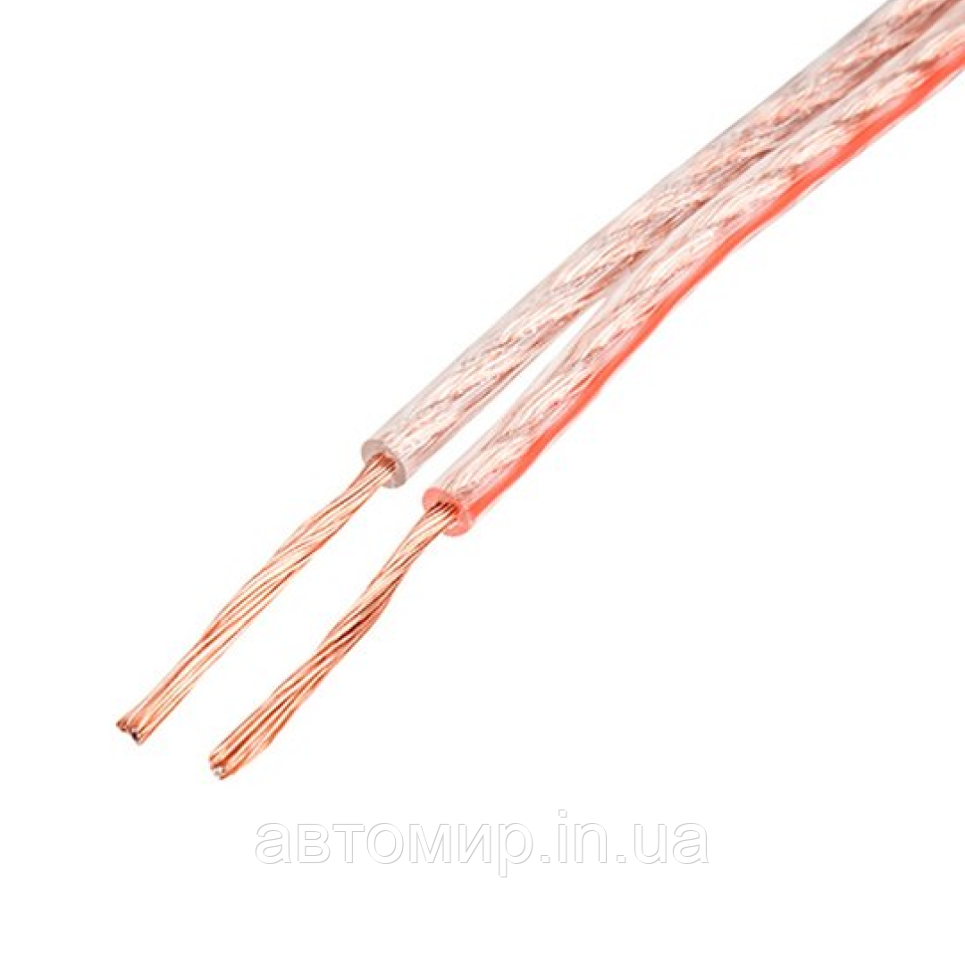 Акустичний автомобільний провід ШВП-2 2 жильний 2×1.5 прозорого кольору від 1 до 380V (5 метрів), фото 1