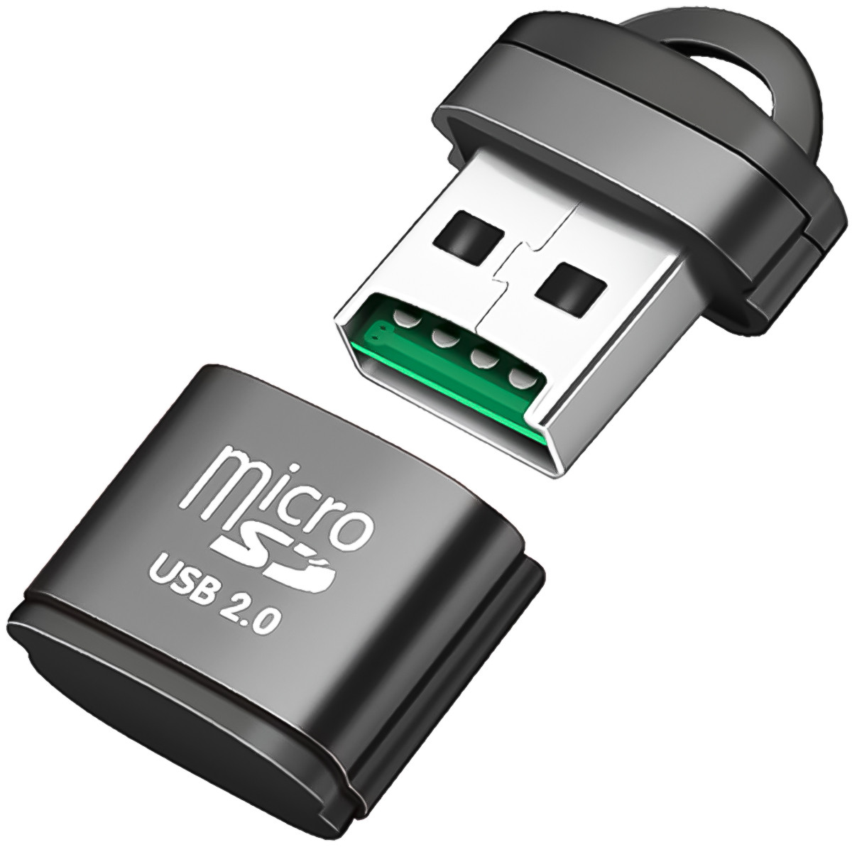 USB 2.0 кардридер для TF / MicroSD карт пам'яті Addap CR-01, перехідник, 480 Мбіт/с