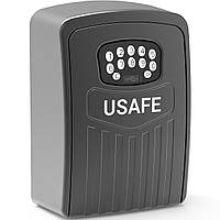 Електронний міні сейф для ключів uSafe KS-10 з кодовим замком та керуванням зі смартфона через Bluetooth, Чорний