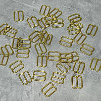 Регулятор металевий Ø 1 см -Вісімка, колір-золото, упаковка 10 шт, Золотий