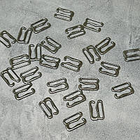 Гачок для бретелей Ø 1 см -Застібка, колір-срібло , упаковка 10 шт, Сріблястий