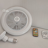 Вентилятор-люстра в патрон LED Multi-Function Fan Light із поворотним шарніром + пульт EVA-27, фото 4