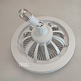 Вентилятор-люстра в патрон LED Multi-Function Fan Light із поворотним шарніром + пульт EVA-27, фото 6