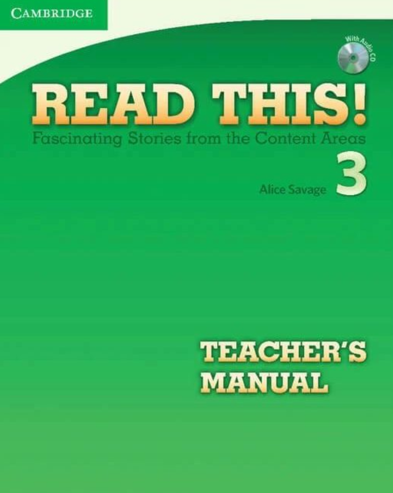 Книга для вчителя Read This! 3 teacher's Manual with Audio CD