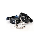 Наручники БДСМ із штучної шкіри чорного кольору Art of Sex Кайф, фото 2