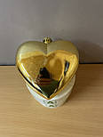 УЦІНКА Ялинкова іграшка - Серце, 15 см, глянцевий, золотистий, пластик (030736-2), фото 3