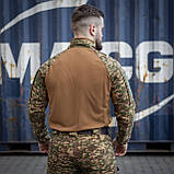 Тактична сорочка Ubacs (CoolMax) з кишенями під налокітники хижак (койот), фото 2
