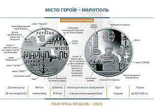 Пам`ятна медаль НБУ “Місто-героїв - Маріуполь”, фото 4
