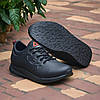 Чоловічі шкіряні кросівки (натуральна шкіра) чорні демісезонні для чоловіків на весну осінь, розміри 40-45, фото 5