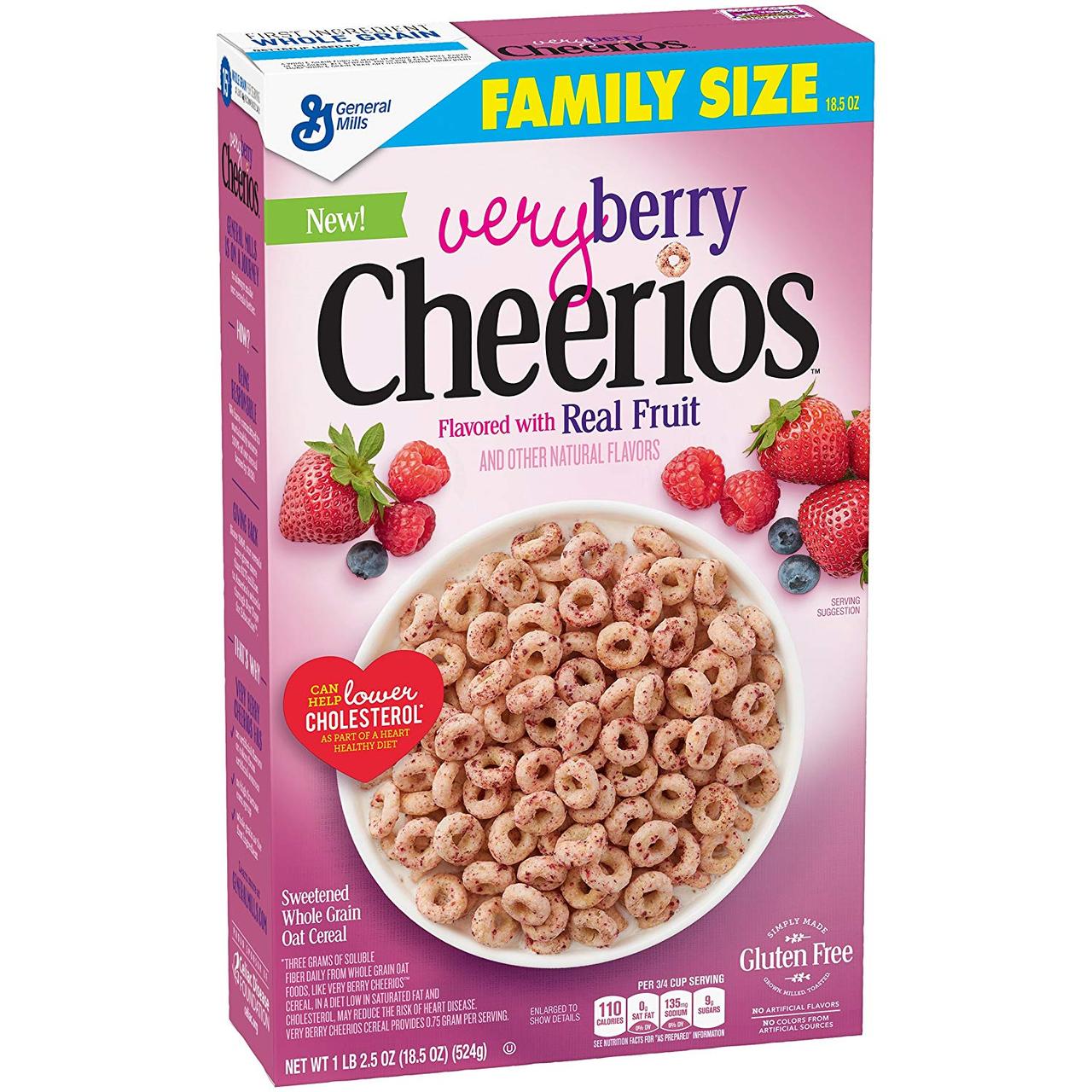 Сухий сніданок Cheerios Very Berry 524g (Бажано вжити до 12.08.2024)