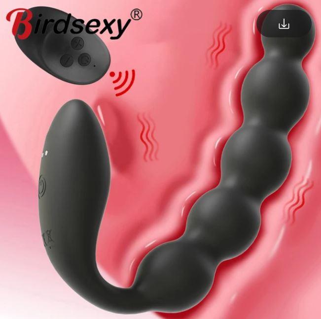 Масажер простати з дистанційним керуванням BeadsAchil, фото 1