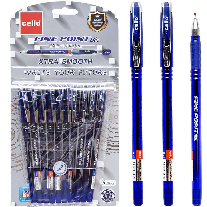 Ручка кулькова синя 0,7 Cello Fine Point, фото 1