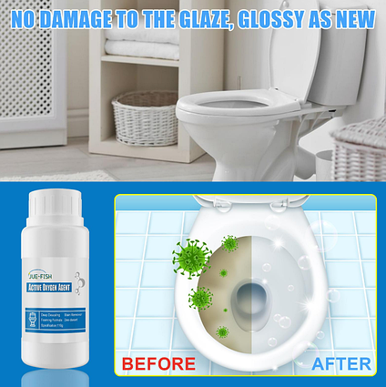 Засіб для чищення унітазів jue-fish active oxygen agent