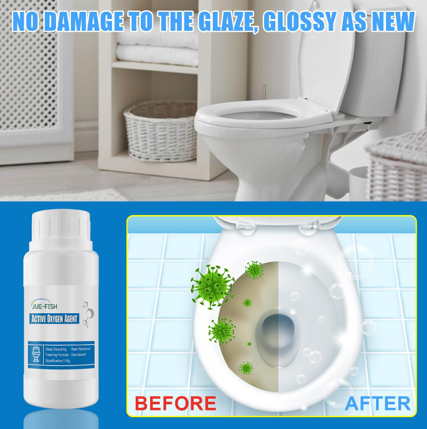 Засіб для чищення унітазів jue-fish active oxygen agent, фото 1