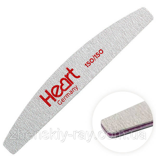 ПІЛКА ДЛЯ НОГТЕЙ HEART 150/150 HALF