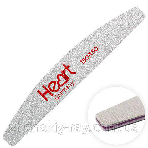 ПІЛКА ДЛЯ НОГТЕЙ HEART 150/150 HALF, фото 1
