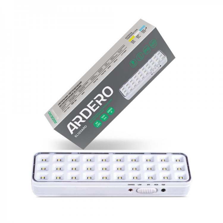 Світильник акумуляторний EL120ARD, 30LED, білий, ARDERO