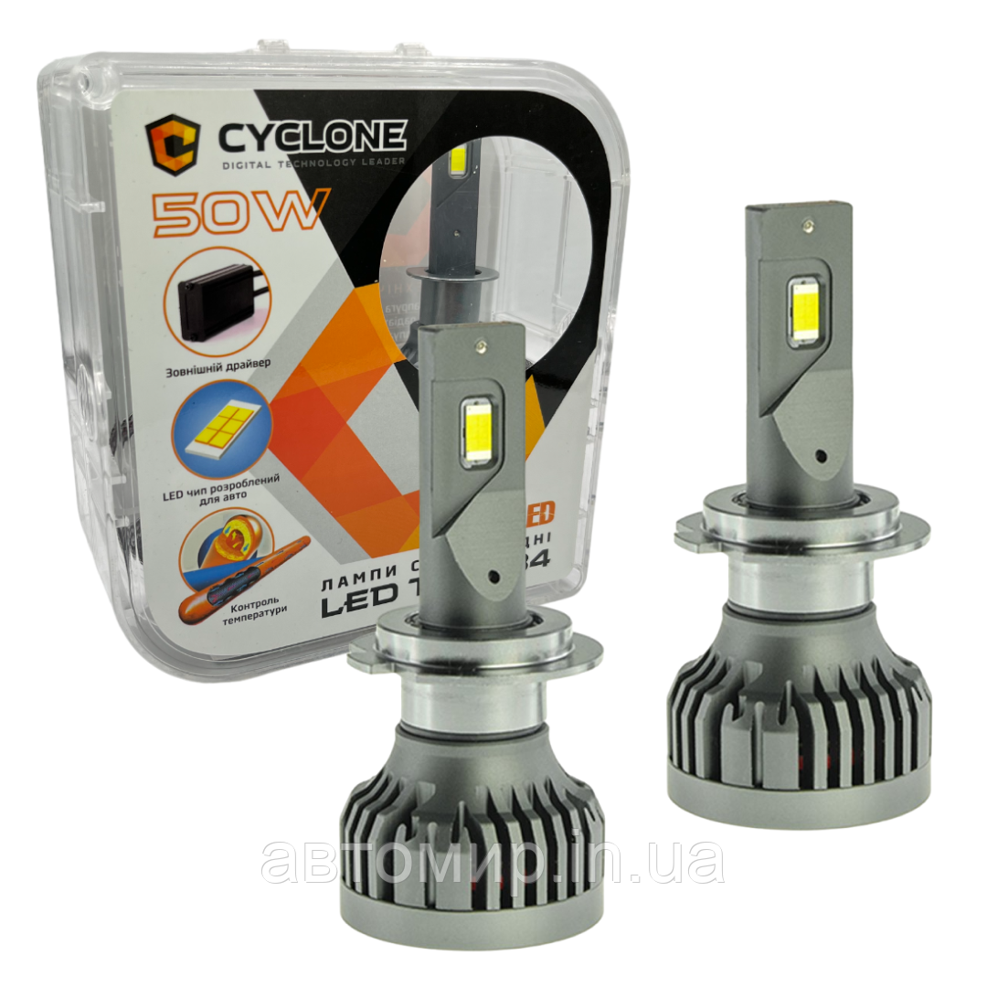 Автомобільна лампа світлодіодна CYCLONE LED H7 5500K type 34