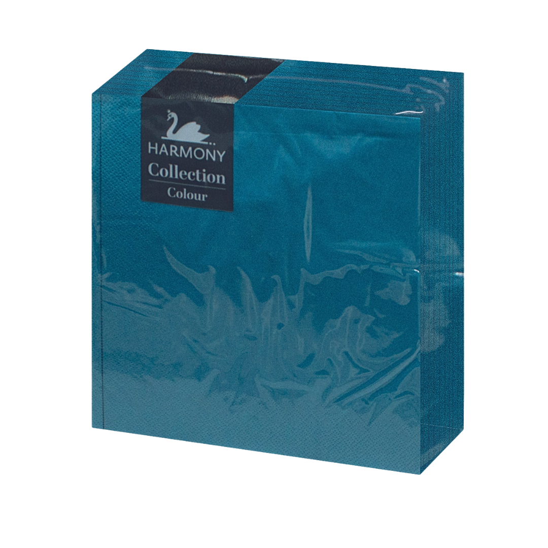 Серветки столові HARMONY TURQUOISE, тришарові