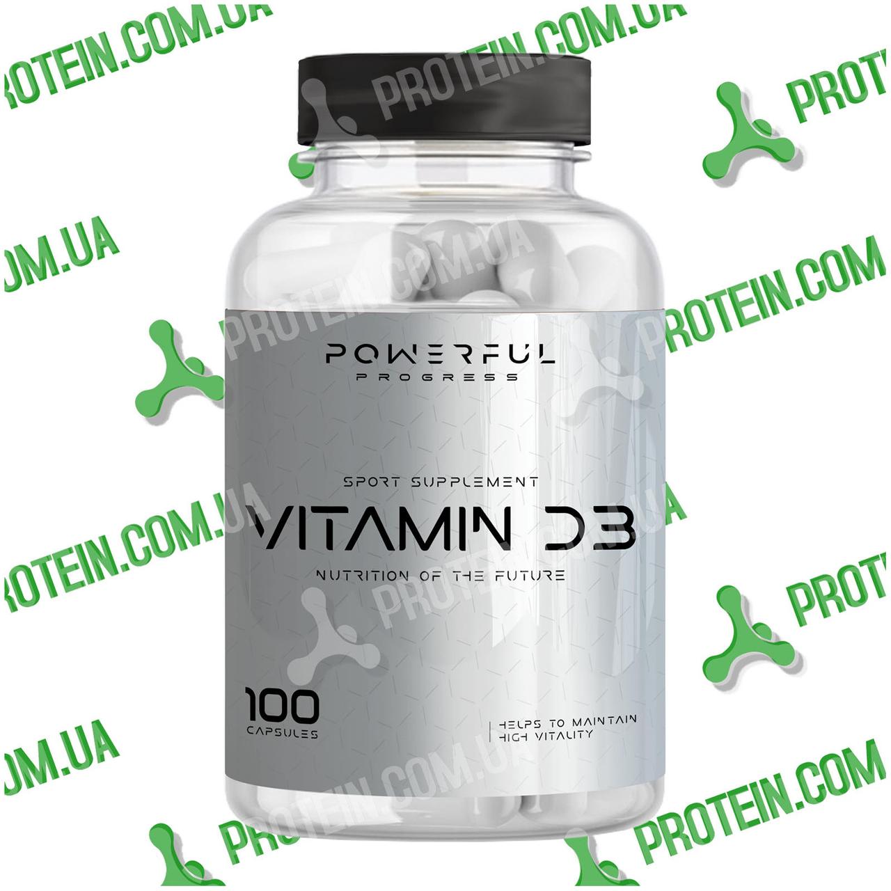 Вітамін Д3 Powerful Progress Vitamin D3 4000 IU 100 мкг 100 капс