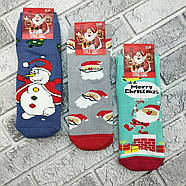 Шкарпетки дитячі середні зимові з махрою р.22-24 новорічні асорті STYLE LUXE 806712307, фото 6