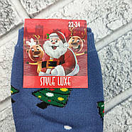 Шкарпетки дитячі середні зимові з махрою р.22-24 новорічні асорті STYLE LUXE 806712307, фото 8