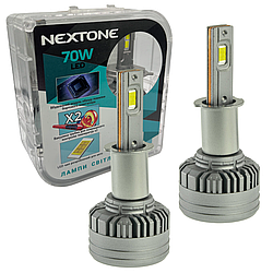 Лампа світлодіодна для фар Nextone LED H3 6000K 18000LM 70W L4 2 шт комплект