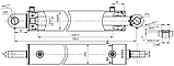 Гідроциліндр 100х50х400х700 (хід штока 400 мм) МС100х50х400.22 БДВП -6,3(Красилів)  АКПН –6 (Красилів), фото 2