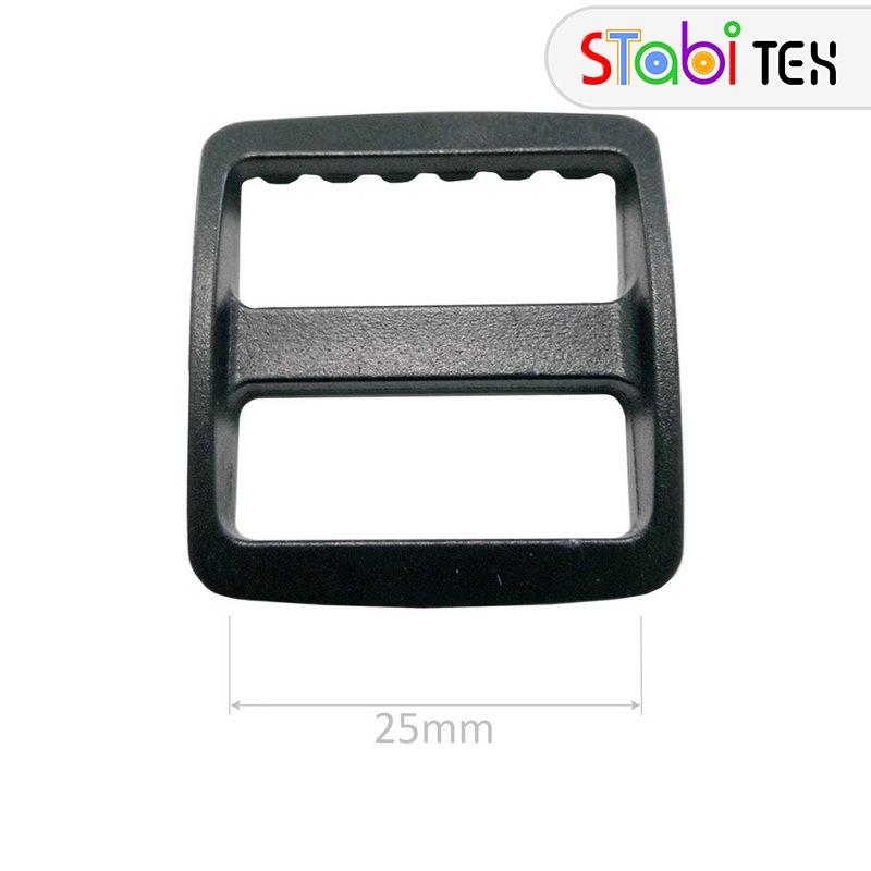 Пряжка пересувка пластикова Дуга 25мм Чорний