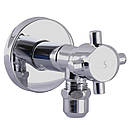 Кран кутовий приладовий Solomon 1/2 "x3/8" для сантехприладів Retro 7077, фото 2