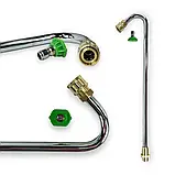 Насадка кутова для мийки високого тиску (+форсунка) з перехідником під будь-яку мийку Karcher/Lavor, фото 3