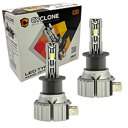 Лампа світлодіодна для фар cyclone led h3 6000k 4800lm type 32 2 шт комплект