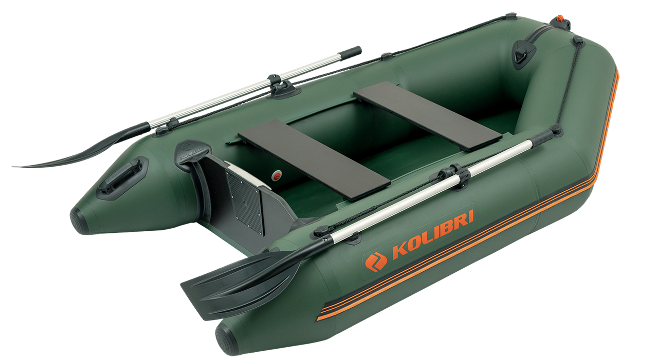 Надувний човен ПВХ Kolibri КM-245 моторний. Купити надувний човен Колібрі 245 під мотор для риболовлі