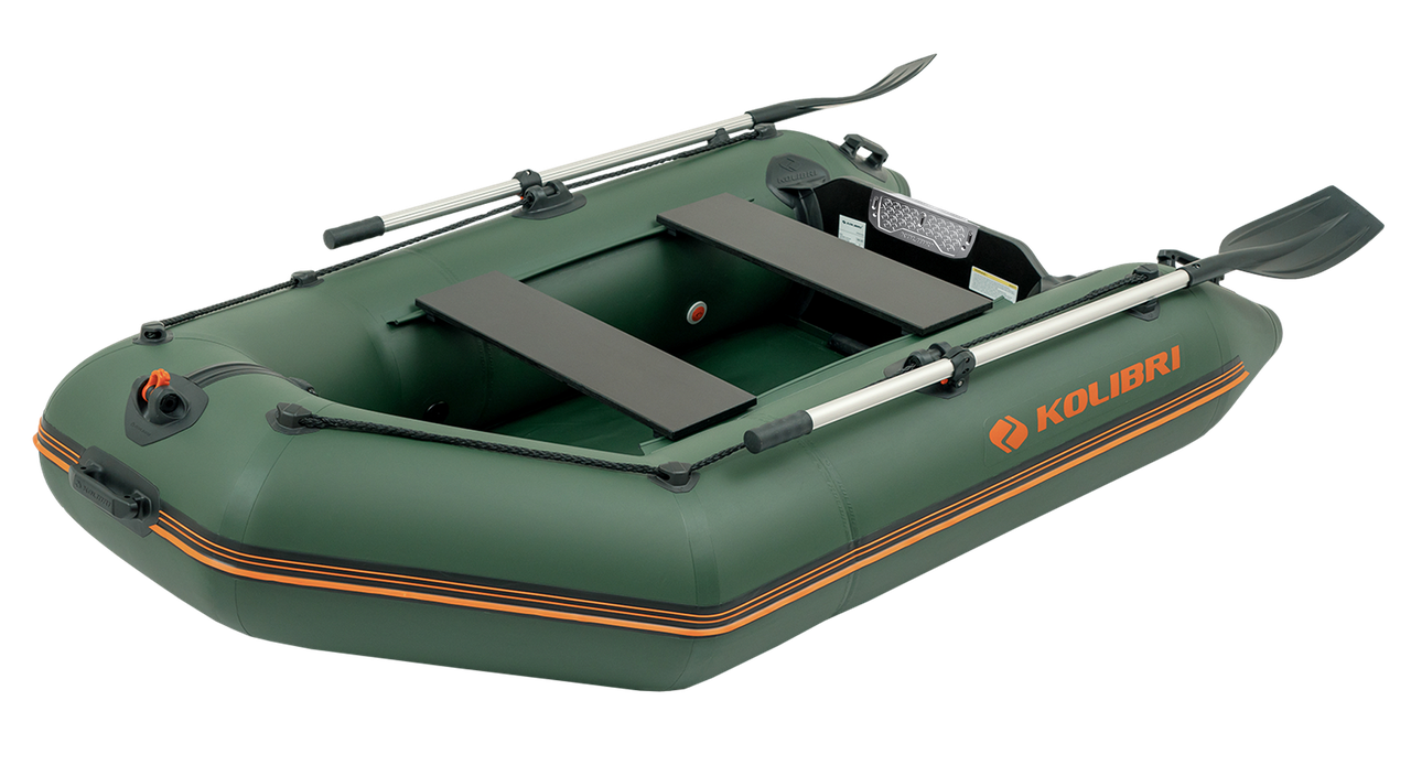 Надувний човен ПВХ Kolibri КM-245 + книжка моторний. Купити надувний човен Колібрі 245 під мотор для риболовлі