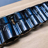 Набор головок 1/2" 15ед. на планке 8-15, 17, 19, 22, 24, 27, 30, 32мм GAAQ1603U TOPTUL, фото 2