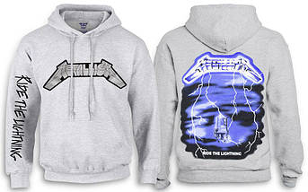 Толстовка Худі METALLICA Ride The Lightning меланжева, фото 1