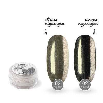 Дзеркальна пудра Nice for you №02 Срібло 1 г