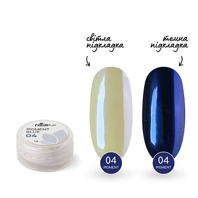 Дзеркальна пудра Nice for you №04 Синій 1 г