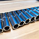 Набір головок довгих 1/2" 15ед. 8~19,21,22,24 мм (на планці) TOPTUL GAAQ1606U, фото 3