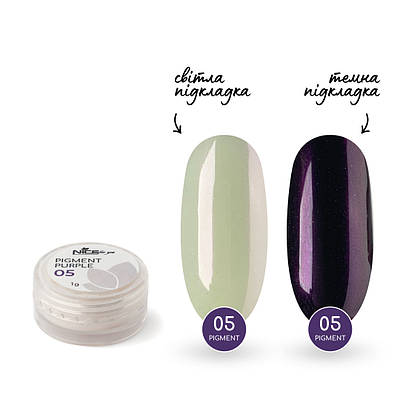 Дзеркальна пудра Nice for you №05 Фіолетовий 1 г