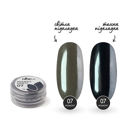 Дзеркальна пудра Nice for you №07 Графіт 1 г