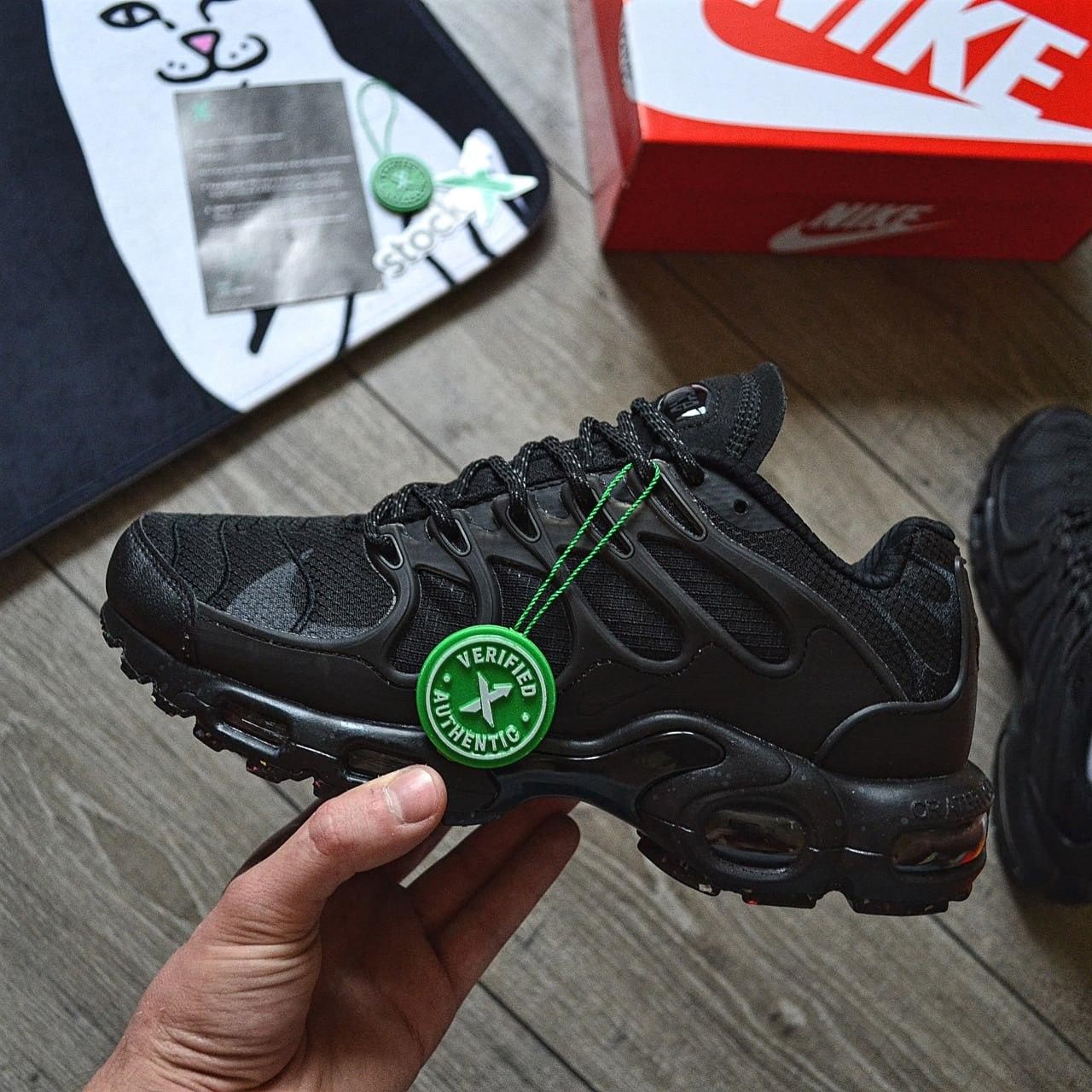 Чоловічі кросівки Nike Air Max TN Terrascape Plus Totall Black (Чорні) Обувь Найк Аир Макс Плюс Демисезон