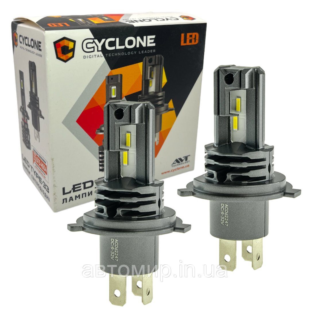 Led лампи Cyclone TYPE 33 H4 12\24 5000k
