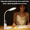 Настільні led лампи з акумулятором від USB гнучка яскрава 10Вт безпровідна світлодіодна лампа на стіл Remax, фото 6