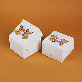 Коробочка День народження 110*110*80 мм Маленькі Коробочки для гостинців гостям свята