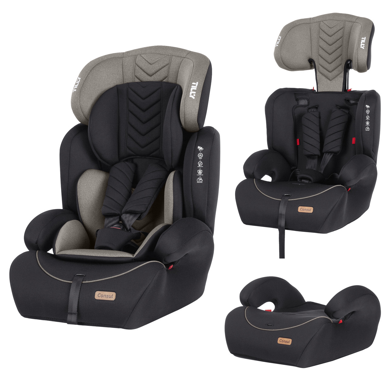 Автокрісло Tilly Consul T-531/3 від 1 до 12 років, Beige