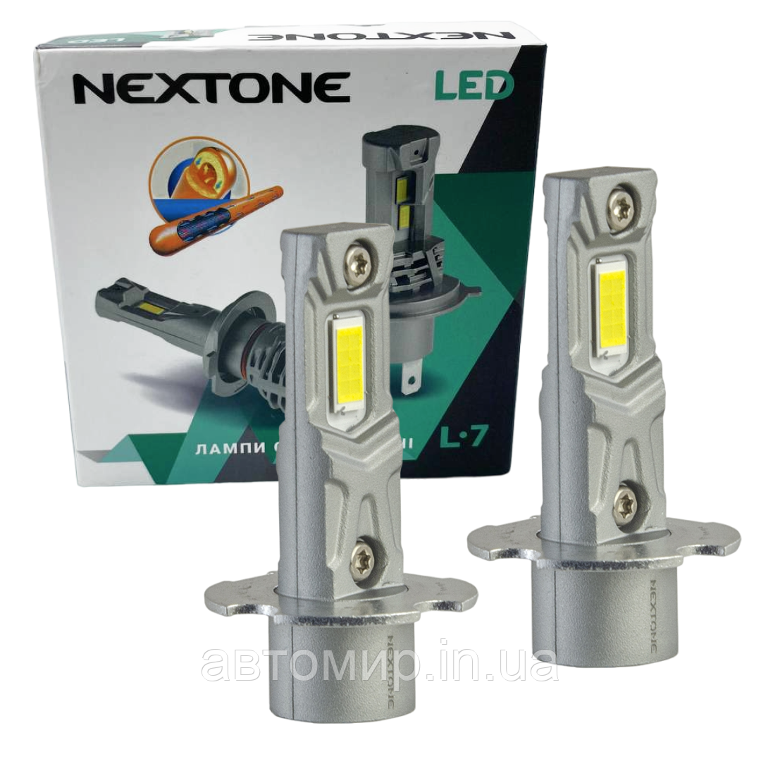 Автомобільні світлодіодні лампи для фар NEXTONE LED L7 H3 6000K 4500L комплект