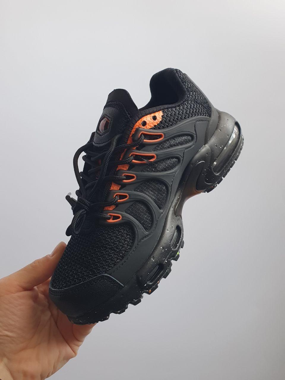 Чоловічі спортивні кросівки Nike Air Max Terrascape Plus Black Orange (чорно-жовтогарячі) стильні 358 Найк vkross