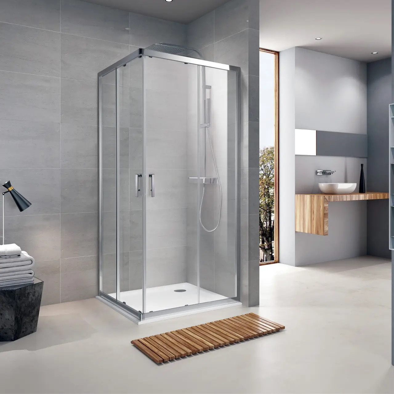 Душевая кабина Koller Pool GRACE G12080SC 120х80х190 см без поддона прямоугольная раздвижные двери